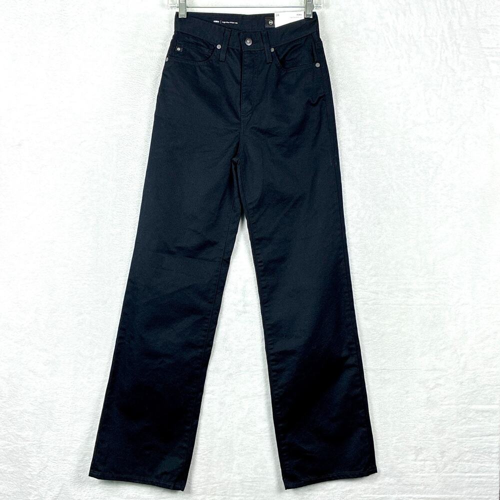 AG Adriano Goldschmied Jeans Womens 24 Black Kora High Rise Wide Leg Retro 70s